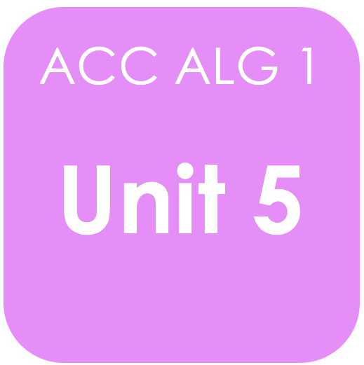 Acc Alg 1-Unit 5 